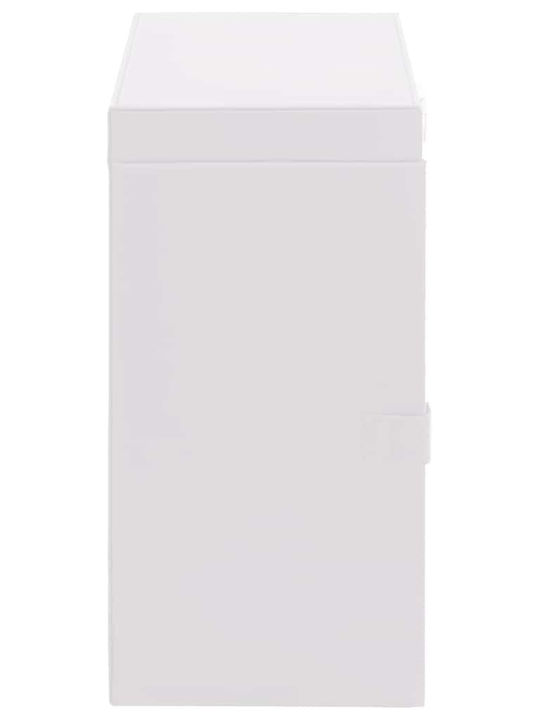 vidaXL Velvet Jewellery Box with White Mirror