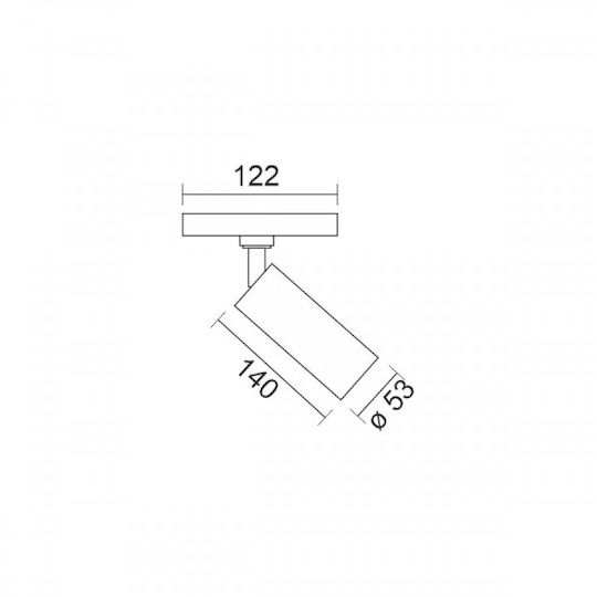 Spot Light Commercial Linear LED Ceiling Light 18W Natural White IP20 5.3cm