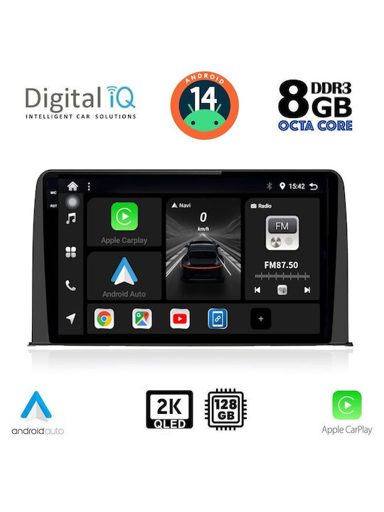 Digital IQ Car Audio System for Honda CR-V 2017 (Bluetooth/USB/AUX/WiFi/GPS/Apple-Carplay/Android-Auto) with Touch Screen 10"