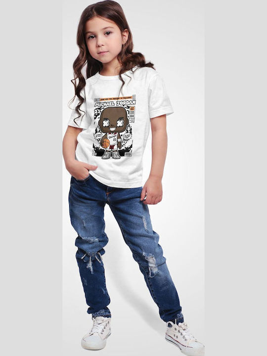 Παιδικό T-shirt White Michael Jordan