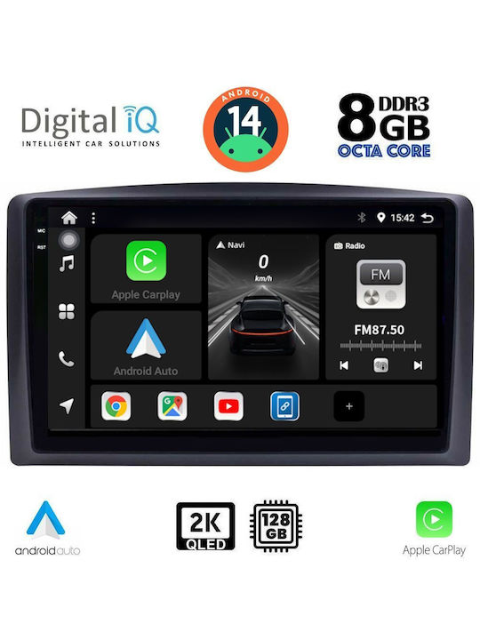 Digital IQ Car-Audiosystem für Mercedes-Benz Vito / Viano 2015-2022 (Bluetooth/USB/AUX/WiFi/GPS/Apple-Carplay/Android-Auto) mit Touchscreen 10"