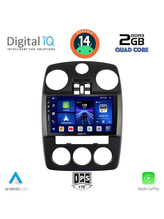 Digital IQ Car Audio System Chrysler PT Cruiser 2005-2010 (Bluetooth/USB/AUX/WiFi/GPS/Apple-Carplay/Android-Auto) with Touch Screen 9"