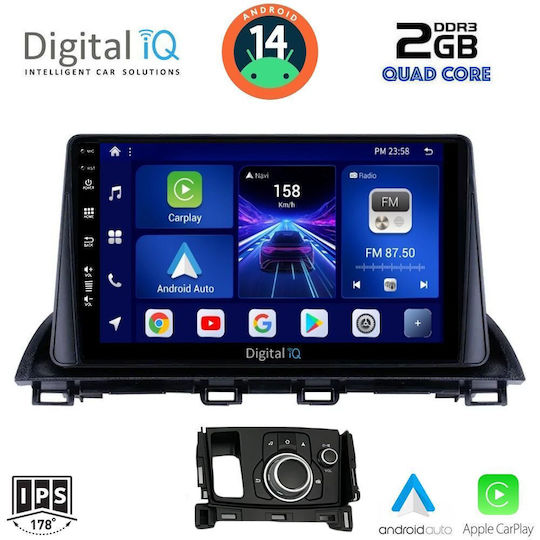 Digital IQ Ηχοσύστημα Αυτοκινήτου για Mazda CX-4 2014 (Bluetooth/USB/AUX/WiFi/GPS/Apple-Carplay/Android-Auto) με Οθόνη Αφής 9"