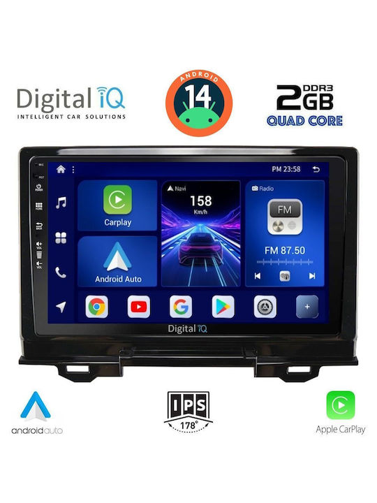 Digital IQ Car Audio System for Honda HR-V 2021 (Bluetooth/USB/AUX/WiFi/GPS/Apple-Carplay/Android-Auto) with Touch Screen 9"