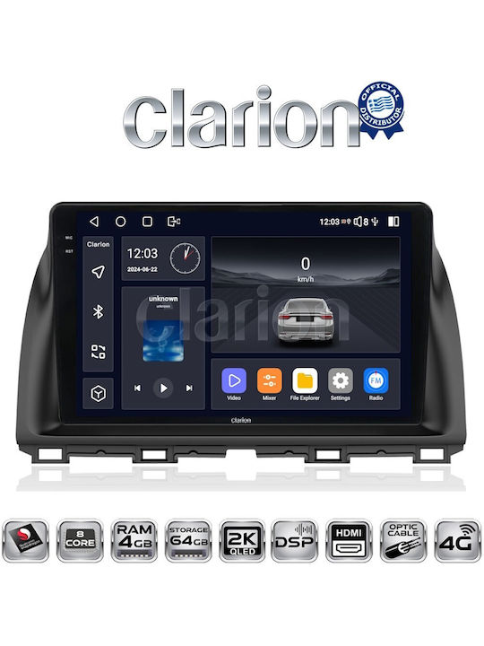 Clarion Sistem Audio Auto pentru Mazda CX-5 2013>2017 (Bluetooth/USB/WiFi/GPS)