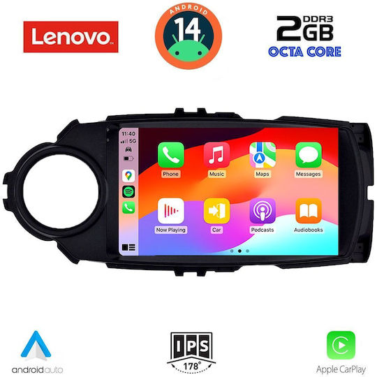 Lenovo Автомобилна Аудио Система (Блутут/USB/AUX/WiFi/GPS/Apple-Carplay/Android-Auto) с Тъчскрийн 9"
