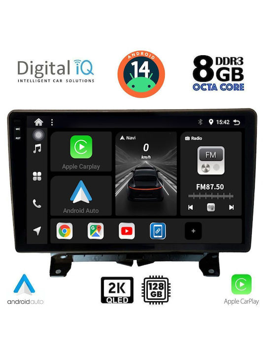 Digital IQ Car Audio System for Land Rover Discovery / Range Rover Sport 2004-2009 (Bluetooth/USB/AUX/WiFi/GPS/Apple-Carplay/Android-Auto) with Touch Screen 9"