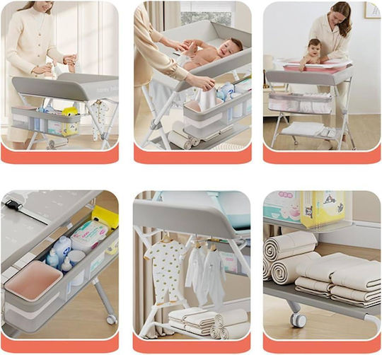 Babybadewanne mit Wickeltisch Gray