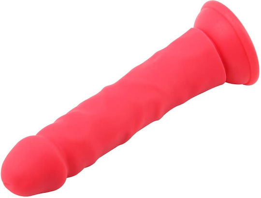 Realistisches Dildo mit Hoden und Saugnapf Rot 22.5cm