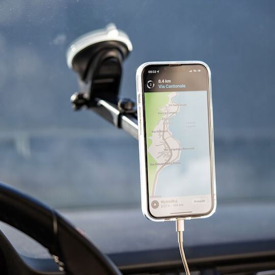 Spacecase Sc10 Dashboard - Windshield Magnetic Car Holder - Universal Μαγνητική Βάση Κινητών Με Βεντούζα - Ρυθμιζόμενο Βραχίονα Για Ταμπλό / Παρμπρίζ Αυτοκινήτου - Black (5905719039035) 118773