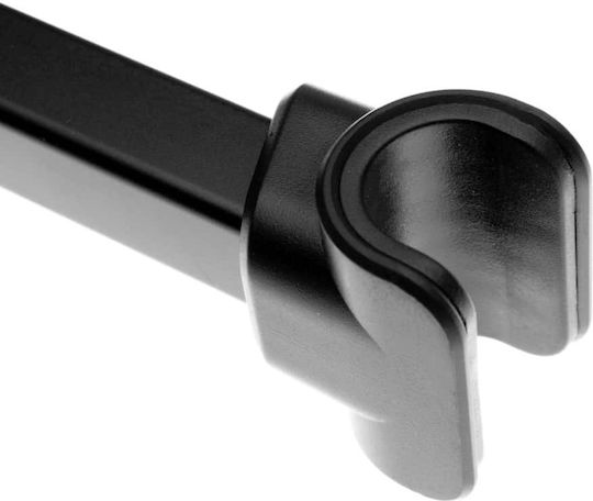 Fixed Car Mobile Mount with Adjustable Hooks Black
