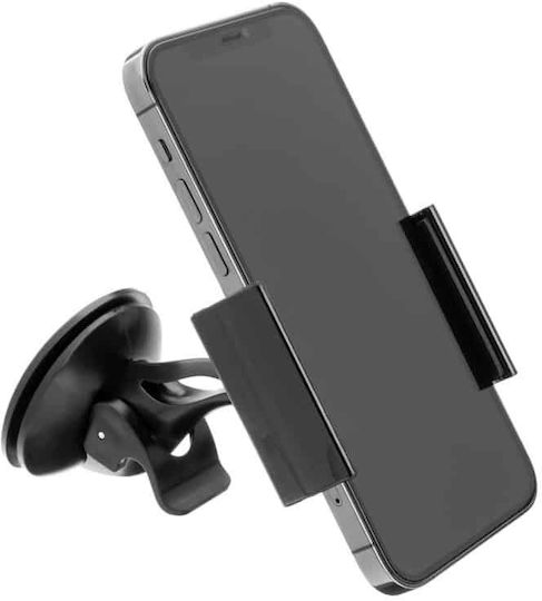 Fixed Car Mobile Mount with Adjustable Hooks Black
