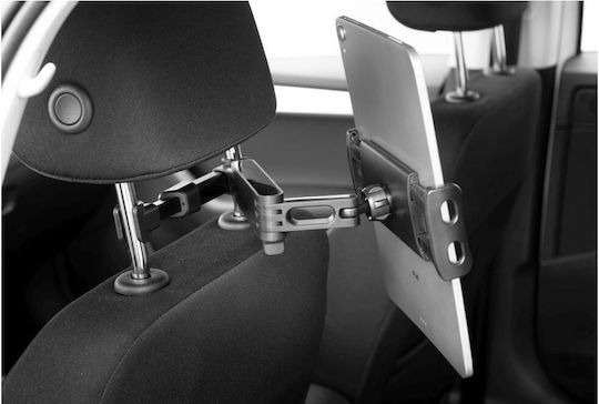 Fixed Car Mobile Mount with Adjustable Hooks Black