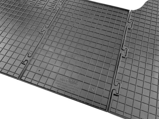 Cik Set of Front and Rear Mats 3pcs for Citroen Jumper 2006-2014 Black