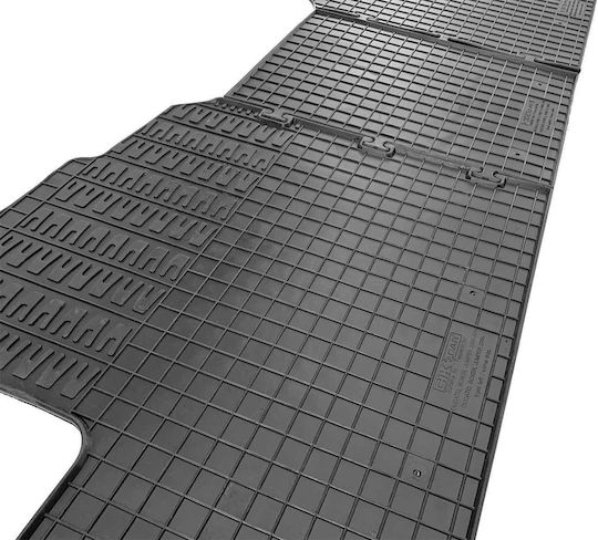 Cik Set of Front and Rear Mats 3pcs for Citroen Jumper 2006-2014 Black