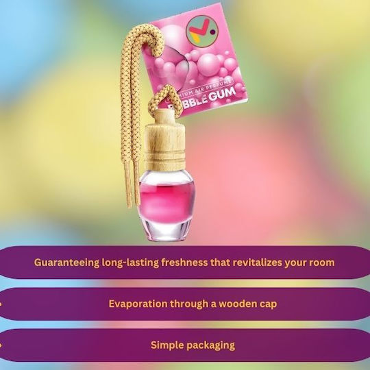 Car Air Freshener Pendand Liquid Bubble Gum / Vanilla / Pineapple 8ml