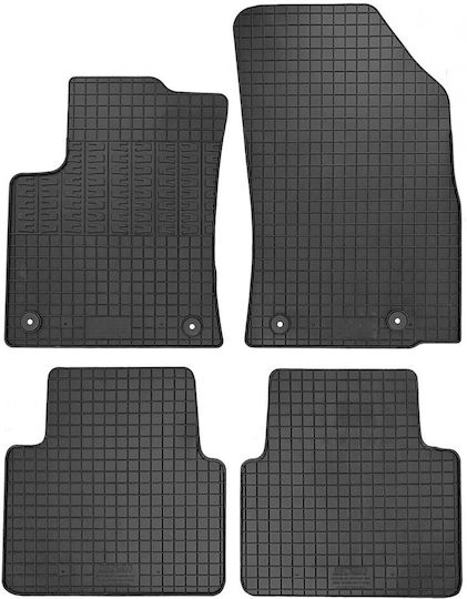 Cik Set of Front and Rear Mats 4pcs for Citroen C3 Aircross Black