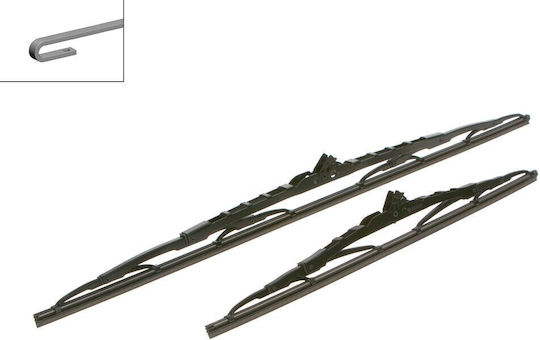 Bosch Twin 612 Front Set Car Wiper Blades 600mm/400mm for Hyundai i10 i20 iX35 Solaris Tucson Chevrolet Captiva Kia Cerato Rio Sportage Mazda 6 Mitsubishi Galant Lancer