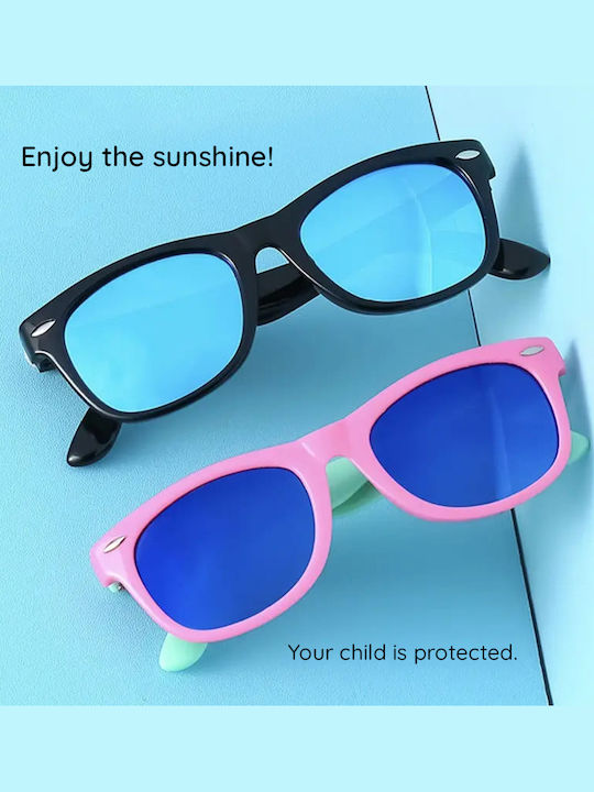 Techsuit Παιδικά Γυαλιά Ηλίου με Polarized Φακό Ροζ για 3-6 Ετών