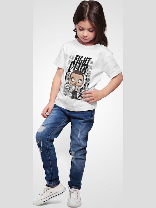 Kids' T-shirt White Tyler Durden FIght Club