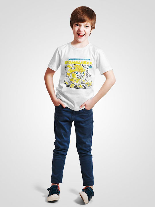 Παιδικό T-shirt White Bumble Bee