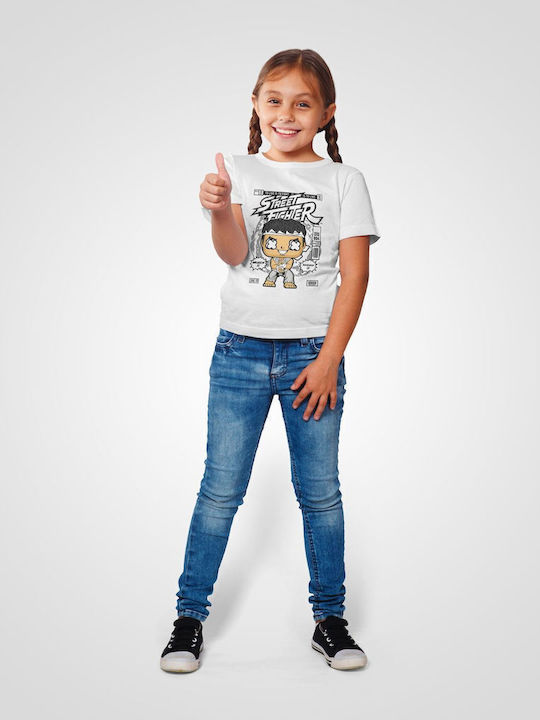 Kinder-T-Shirt White Ryu