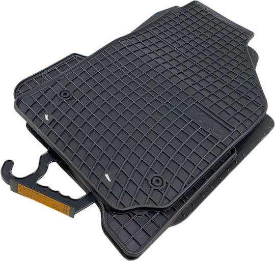 Frogum Set of Front and Rear Mats 4pcs for Seat Ibiza Skoda Fabia 2002-2008 Black