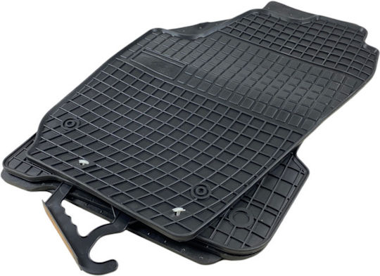 Frogum Set of Front and Rear Mats 4pcs for Seat Ibiza Skoda Fabia 2002-2008 Black