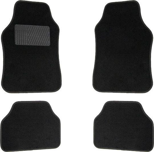 Kaver Set Covorașe Față și Spate 4buc din Covor pentru Volkswagen Polo Negre