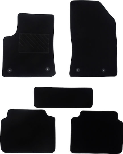 Autopataki Σετ Μπροστινά και Πίσω Πατάκια 5τμχ για Citroen C3 Aircross 2017-2024 Μαύρα