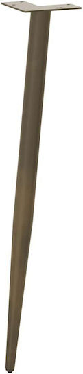 vidaXL Metallic Furniture Leg 4 Pieces Suitable for Table / Coffee Table 72cm Brown
