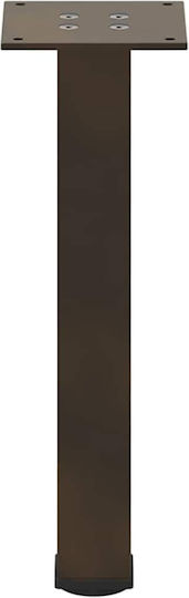 vidaXL Metallic Furniture Leg 4 Pieces Suitable for Table / Coffee Table 42cm Brown