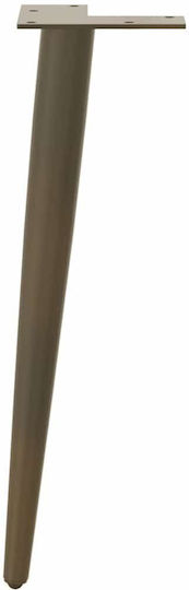 vidaXL Metallic Furniture Legs 4 Pieces Suitable for Table / Coffee Table 42cm Brown