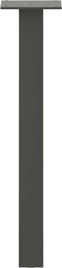 Kaffeetischbeine 4 Stk. Anthrazit 42 cm Stahl Anthrazit
