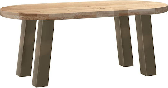 Coffee Table Legs 4 Pcs Natural Steel 42 cm Steel Brown 42 cm 80 mm