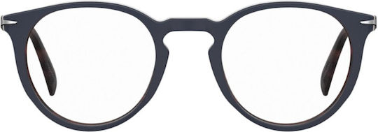 David Beckham Plastic Eyeglass Frame Blue DB 1139 S9W