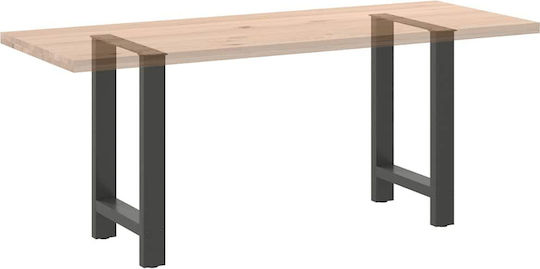 vidaXL Metallic Furniture Leg 2 Pieces Suitable for Table / Coffee Table / Office 60x72cm Anthracite