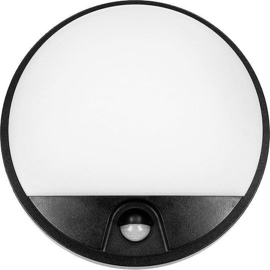Redled Επιτοίχια Εξωτερική Πλαφονιέρα LED IP54 15W με Φυσικό Λευκό Φως