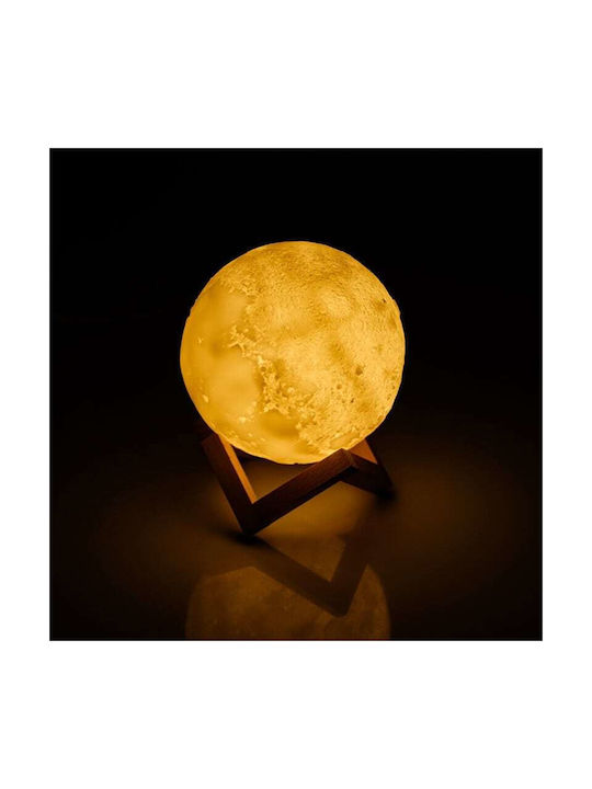 Λάμπα Σελήνη Decorative Lamp with RGB Lighting 3D Illusion LED