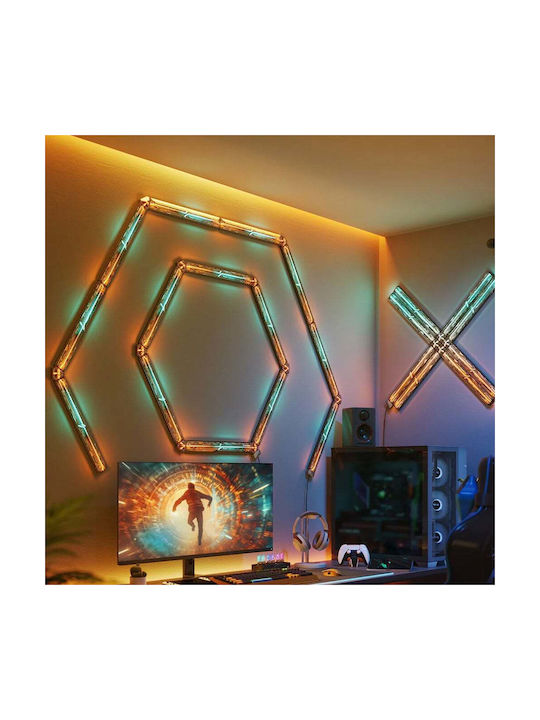 Govee Smart Διακοσμητικό Φωτιστικό Gaming Wall Light (4+1) LED RGBIC Μπάρα 5τμχ