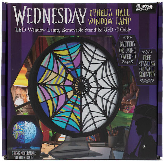 PCMerch Wednesday Light Ophelia Hall Window Light Dekorative Lampe Schwarz