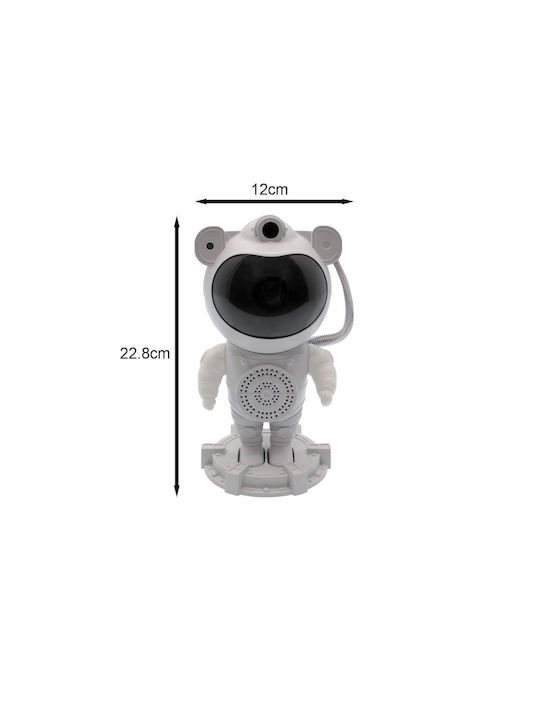 Lautsprecher Bluetooth Dekorative Lampe Astronaut Weiß
