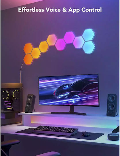 Govee Smart Dekorative Tischlampe Glide Hexa Erweiterungspack LED RGBIC Sechseck 2 Stück