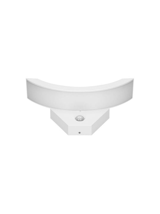 Adviti Стенно Външно Осветително Тяло LED IP54 10W с Естествено бяло Светлина 28.9x14.7x9εκ.