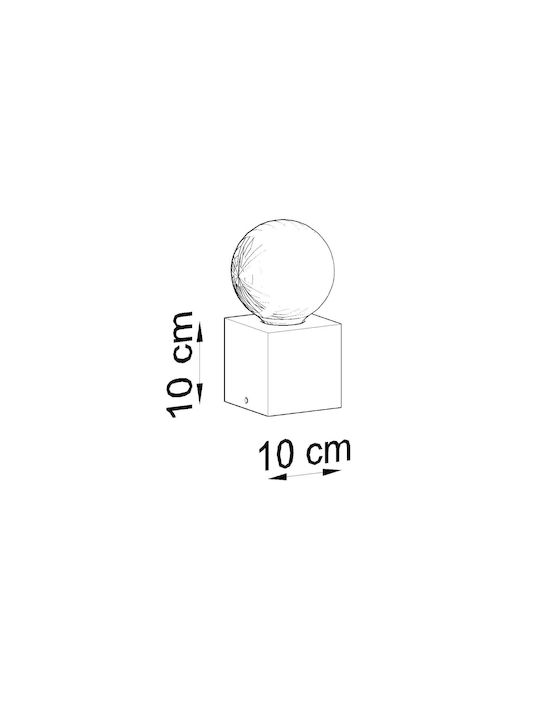 Sollux Διακοσμητικό Φωτιστικό 10x10x10εκ.