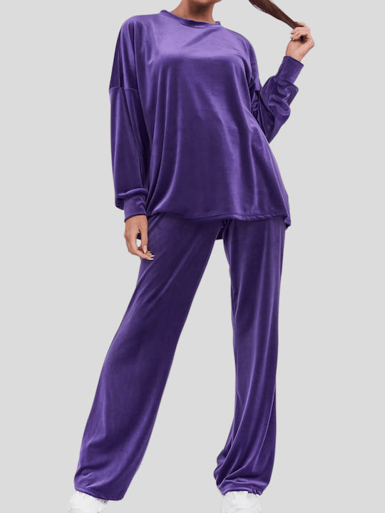 FN Fashion Sweatsuit Velvet Purple