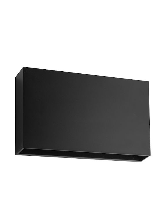 Fos me Plastic Wall-Mounted Outdoor Ceiling Light LED IP65 12W with Natural White Light Double Beam 20x12.5x3.9εκ.
