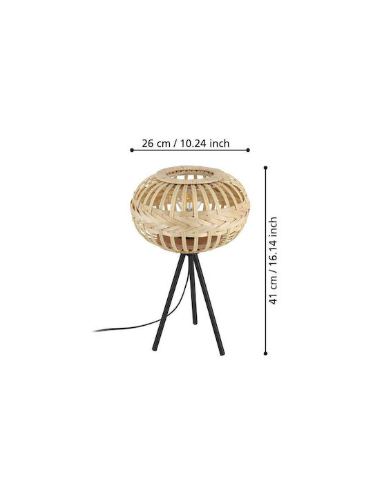 Eglo Dekorative Lampe mit Fassung für E27 Lampe Braun