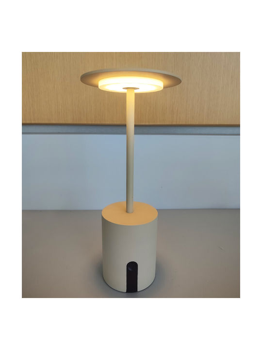 Fos me Διακοσμητικό Φωτιστικό Sandy LED Θερμό Λευκό 3000K 10x10x22εκ.