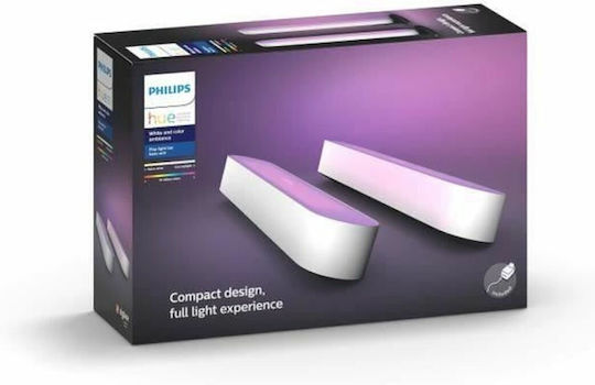 Philips Smart Διακοσμητικό Φωτιστικό LED RGB Μπάρα 2τμχ